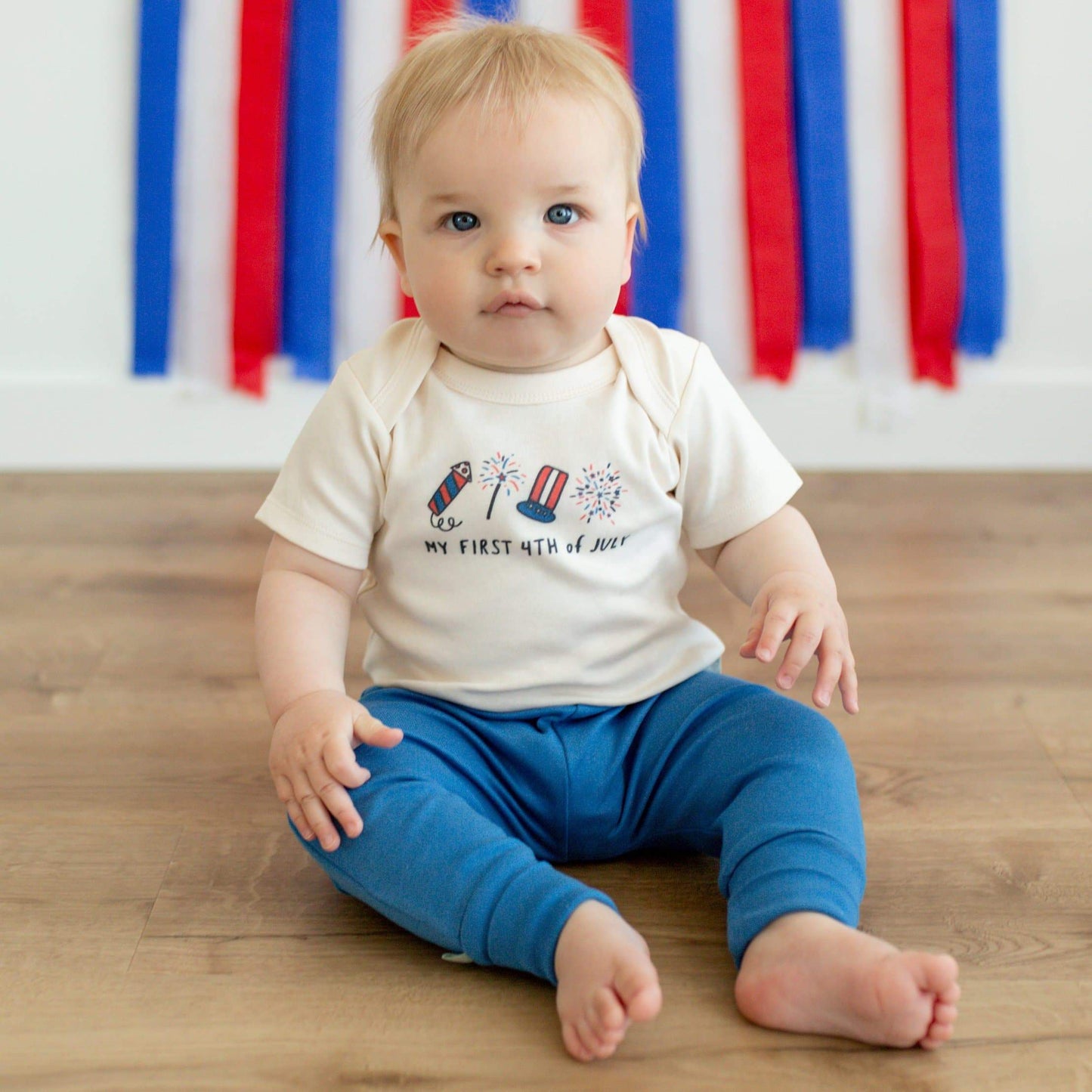 graphic bodysuit | my first 4th of july rocket