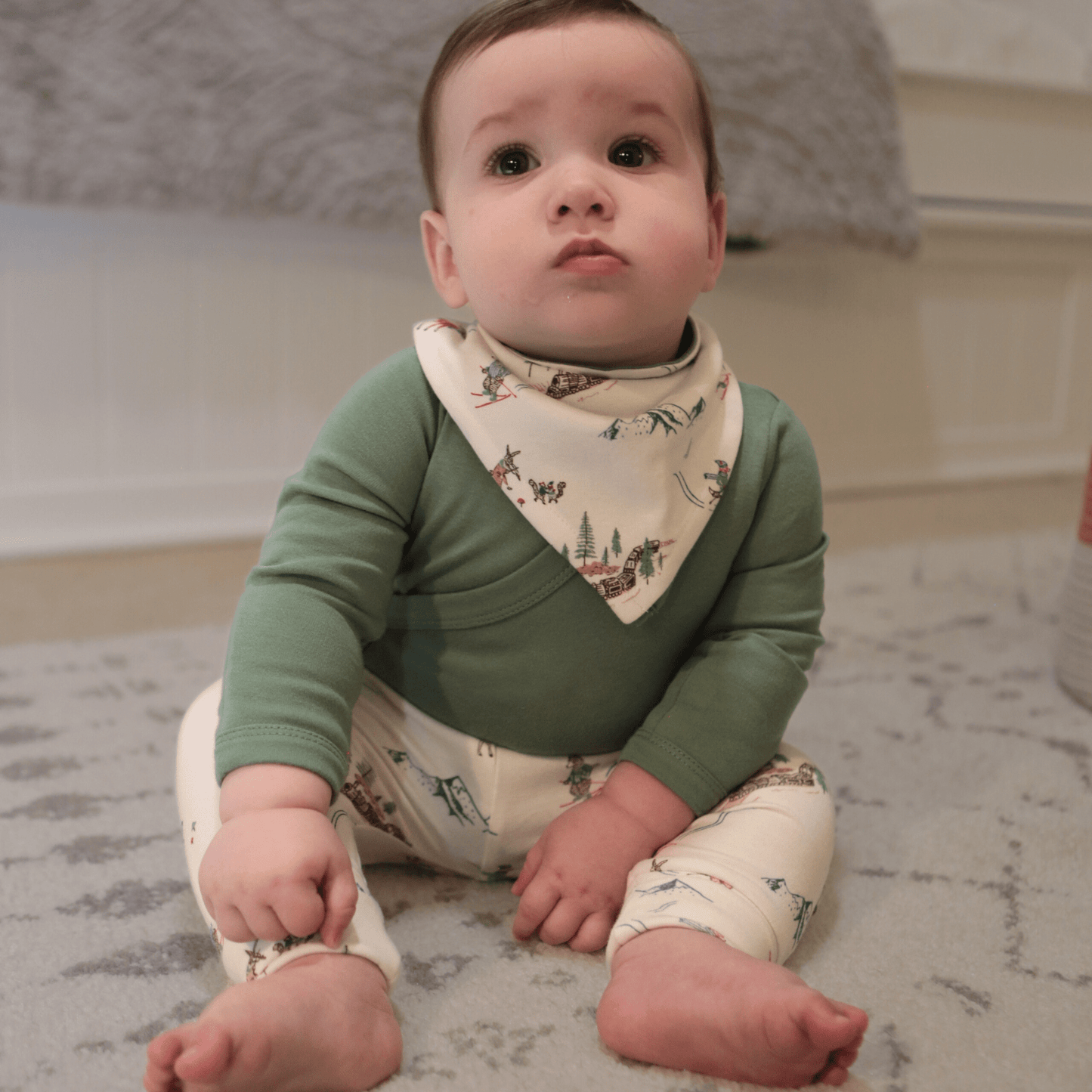 long bodysuit | Basil Green