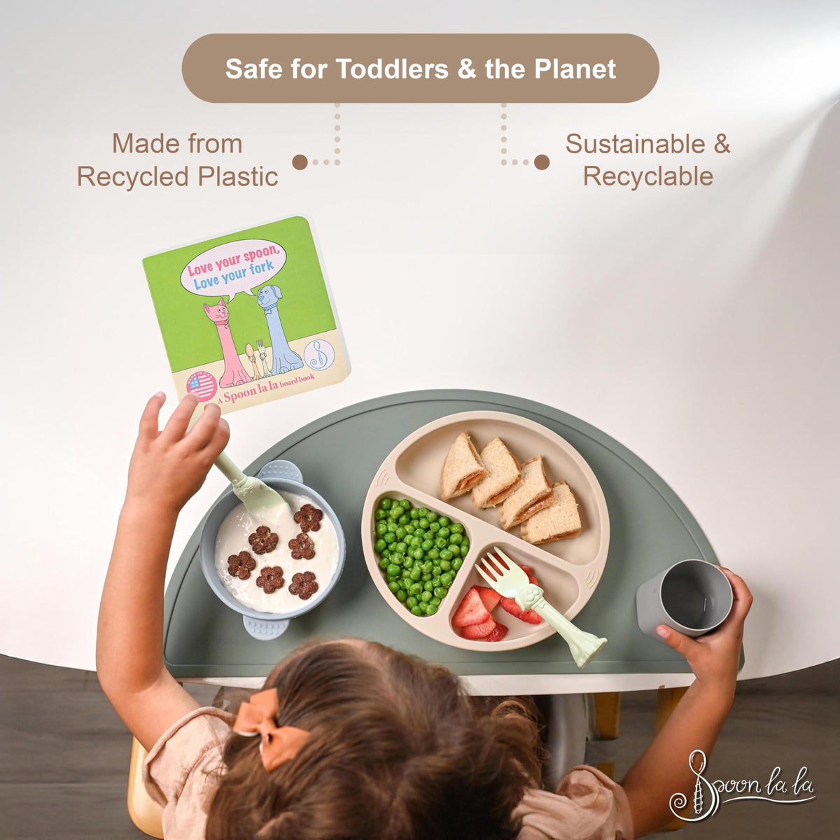 Spoon la la Utensils + Board Book