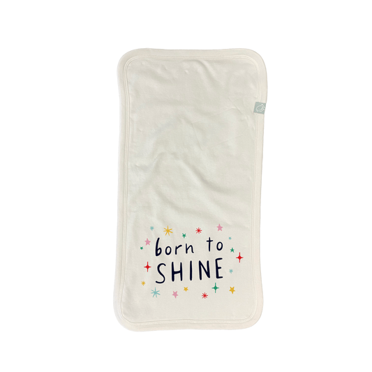 burp cloth | born to shine