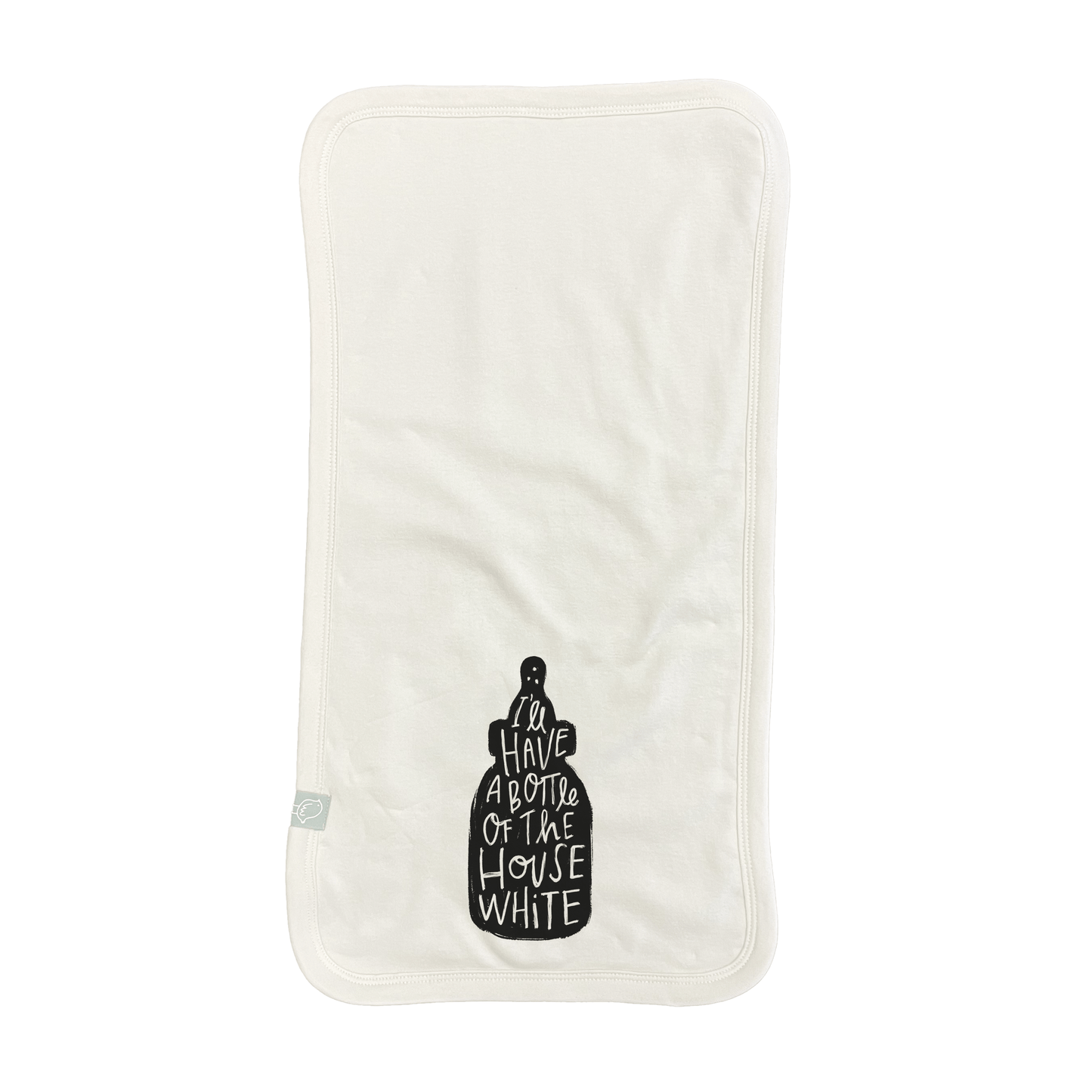burp cloth | house white