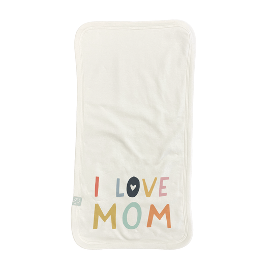 burp cloth | love mom