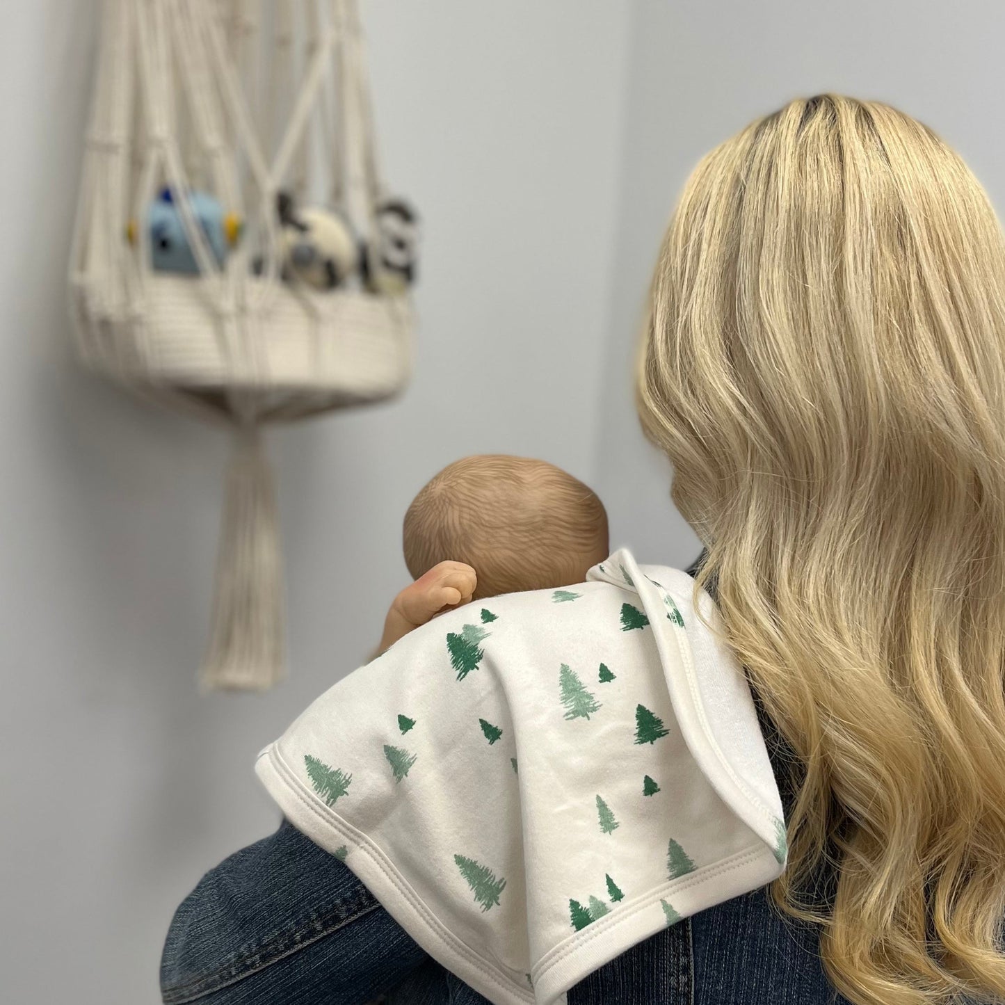 burp cloth | winter trees