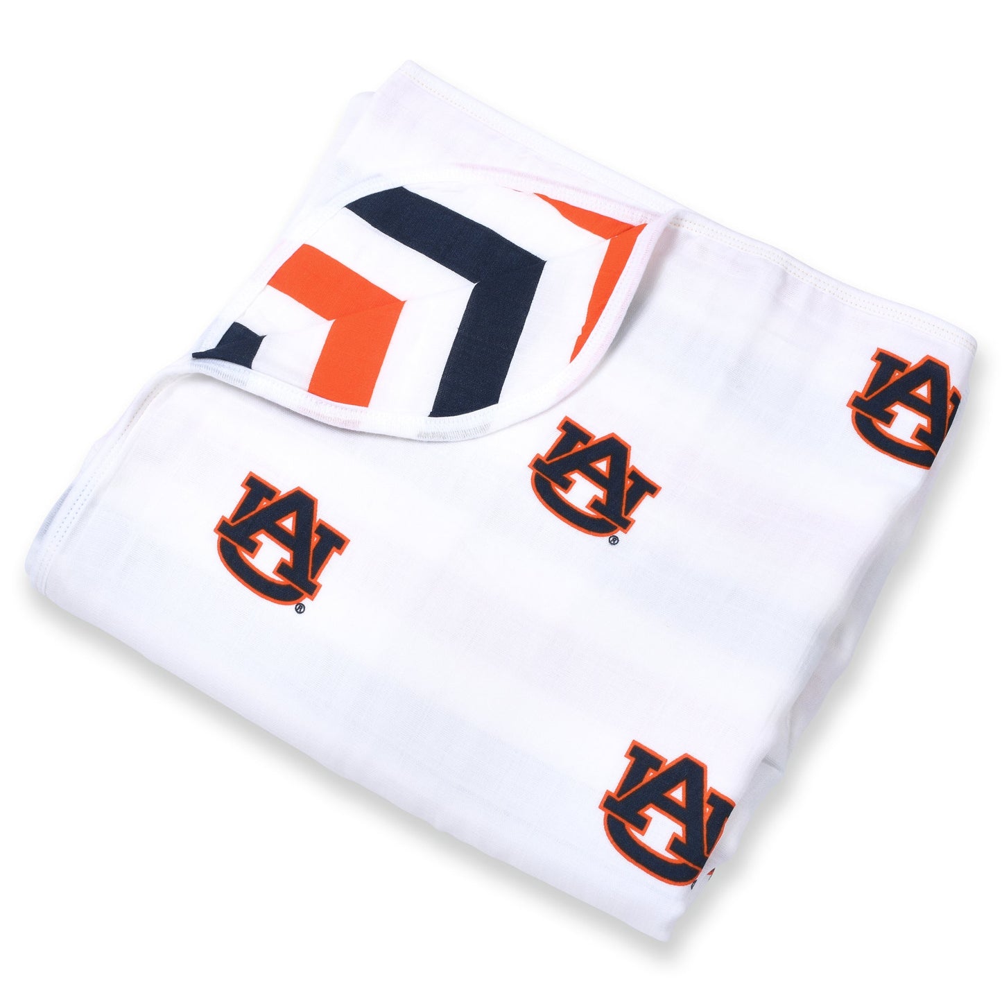 Auburn University Tigers 4-Layer Muslin Blanket – Premium Soft Baby Blanket – Officially Licensed War Eagle Gift