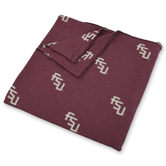 Florida State University Knit Swaddle Blanket – Soft Stretchy Baby Wrap – Officially Licensed FSU Seminoles Newborn Gift