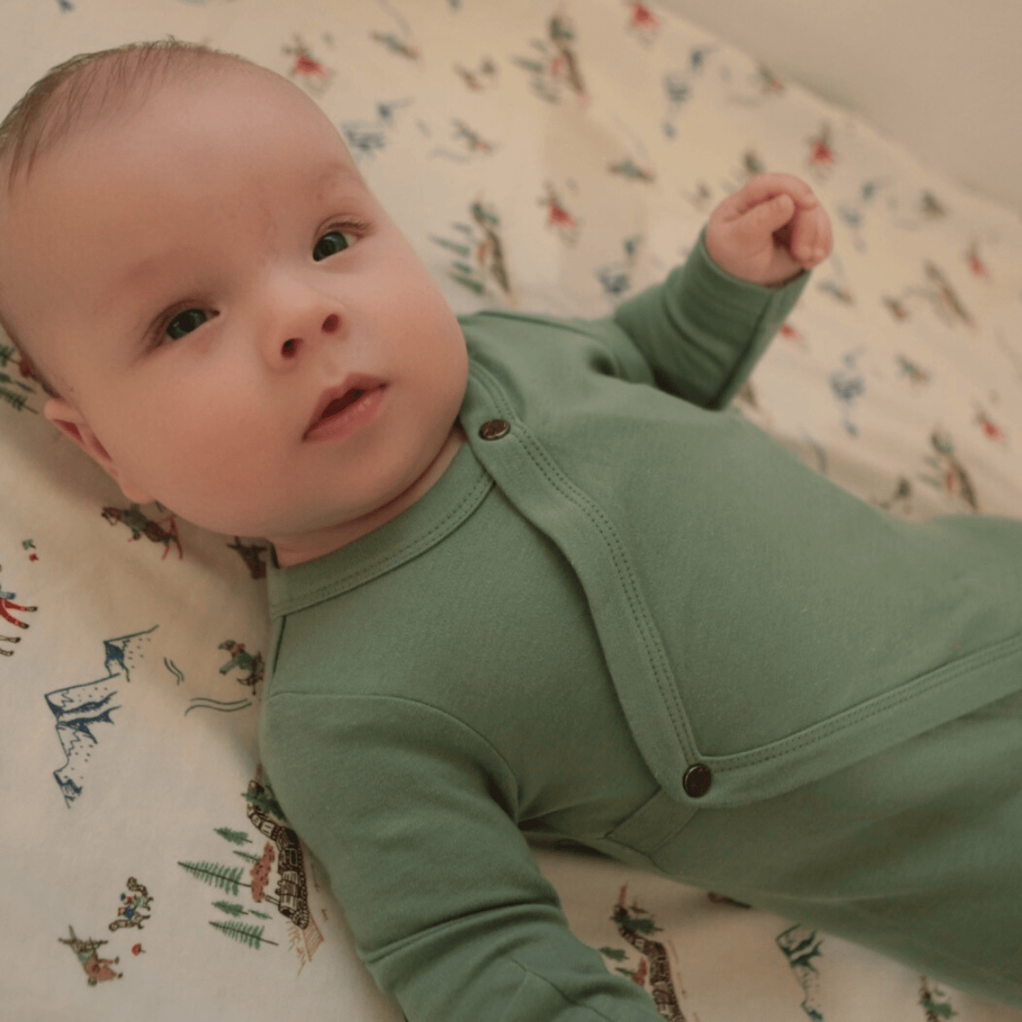 2 pc.  footie set | Red and Green