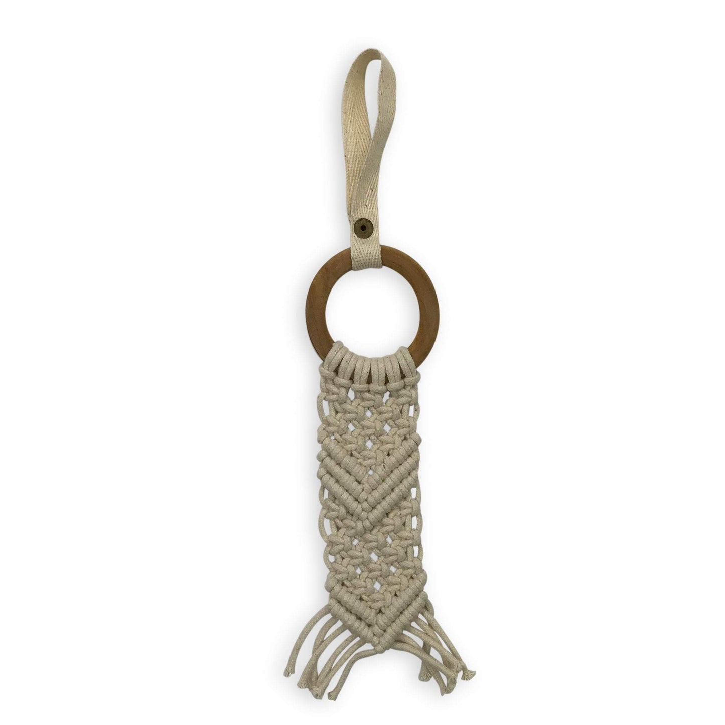 macrame toy | chevron